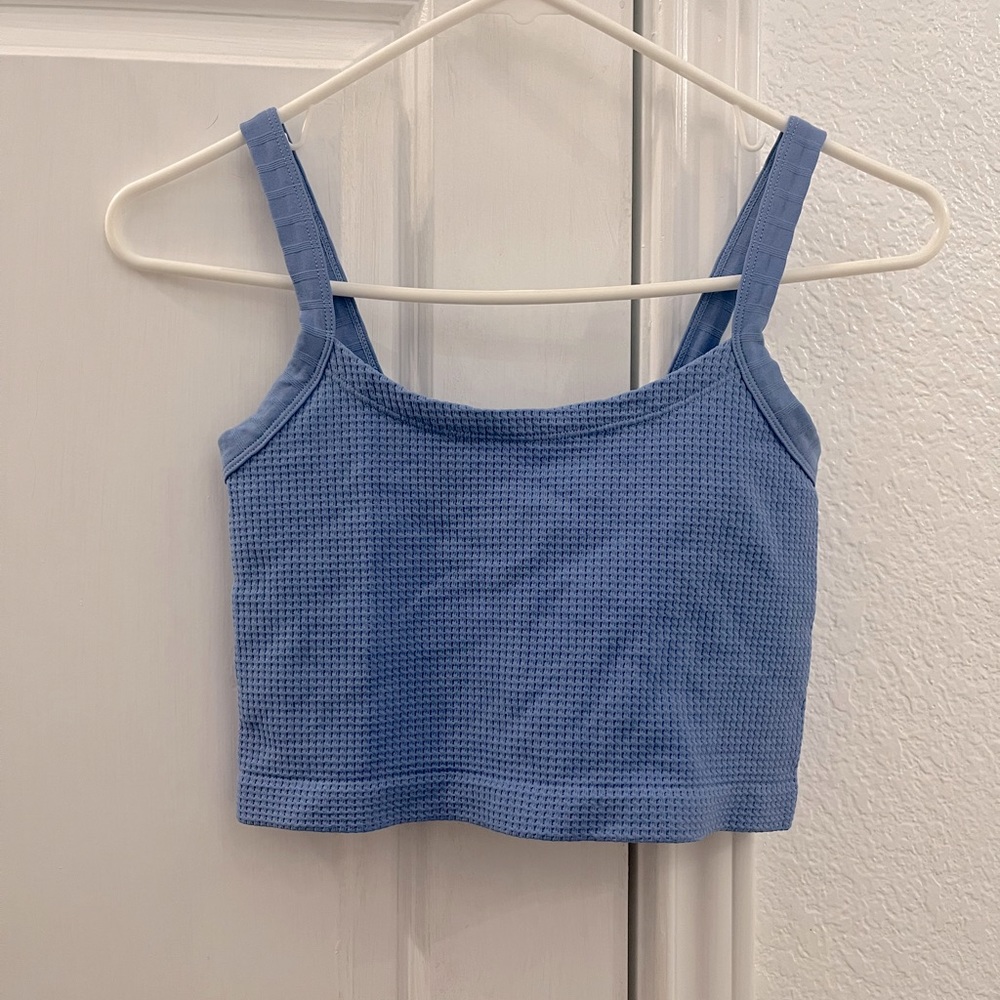 Forever 21 blue tank top with texturing